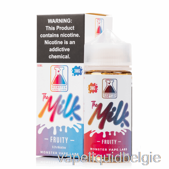 Vape België Fruitig - De Melk - 100ml 3mg